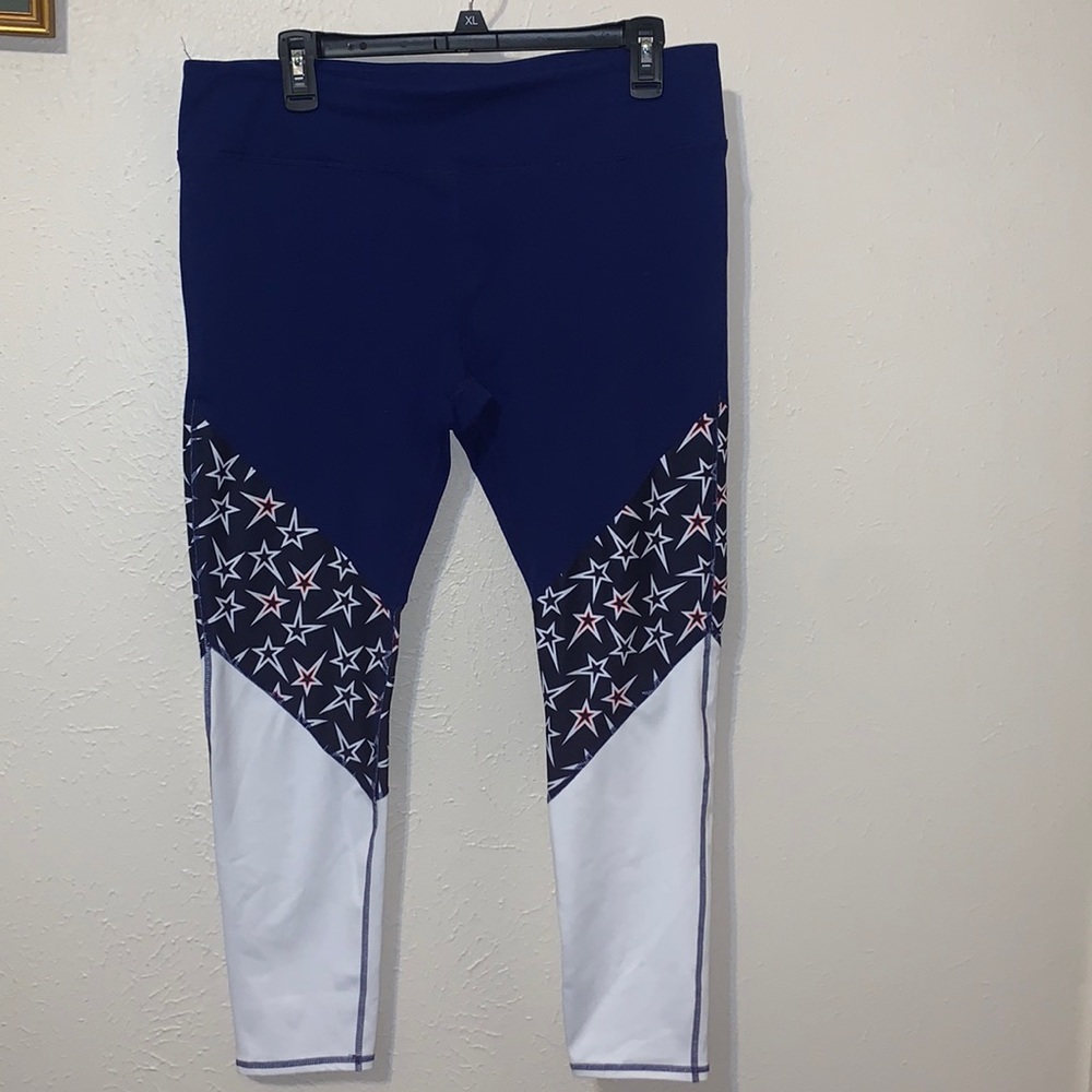 Fabletics Stars & Stripes Patriotic Leggings